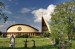 Filiálny kostol Božieho milosrdenstva v Kostolnom Seku - 21.4.2012, 19:39 h, exteriér, južný pohľad